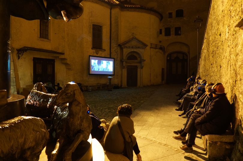 La proiezione silent movie organizzata da EventiAvanti per l'edizione 2017 di Corto Weekend